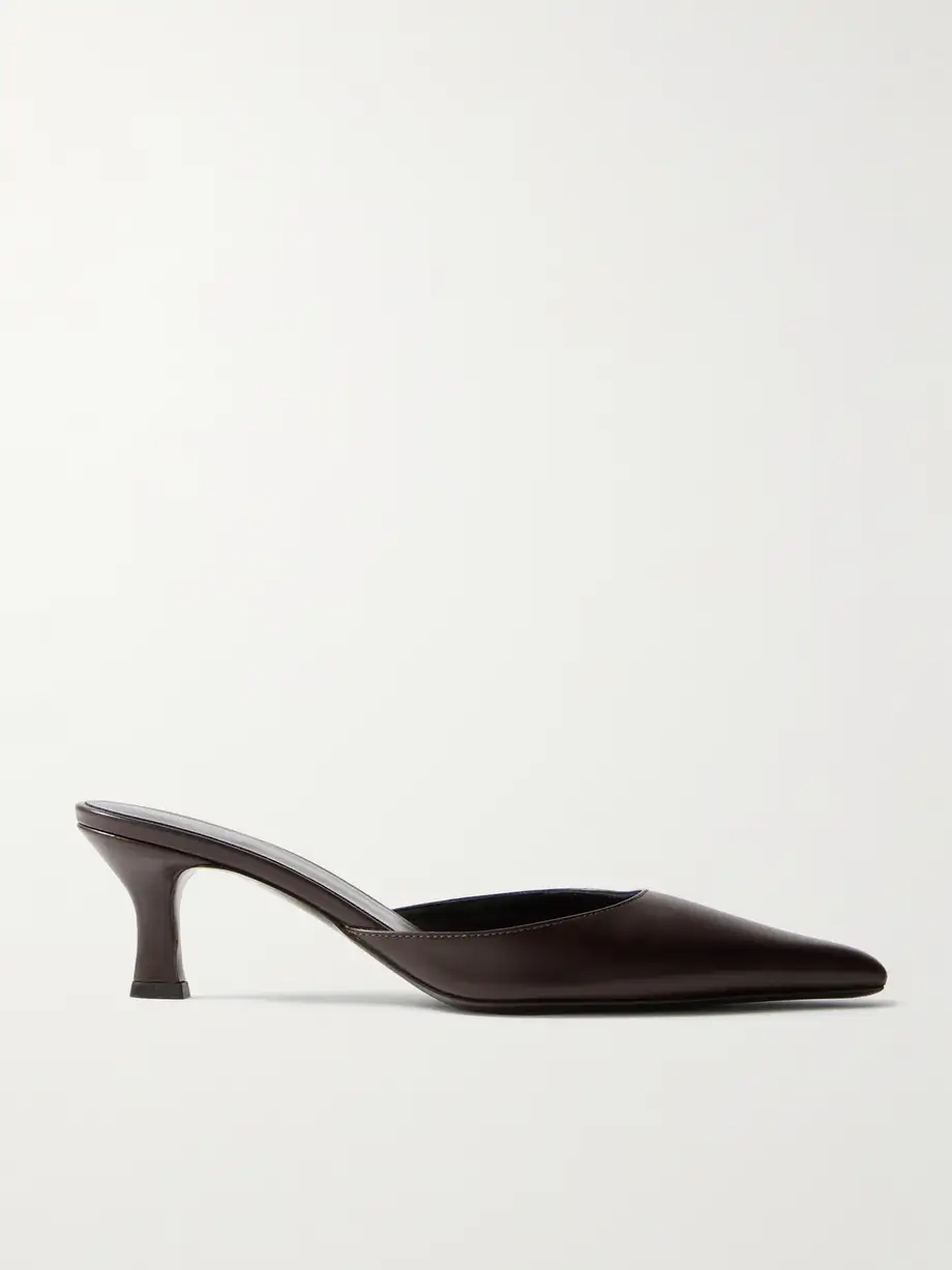 Cybil leather mules