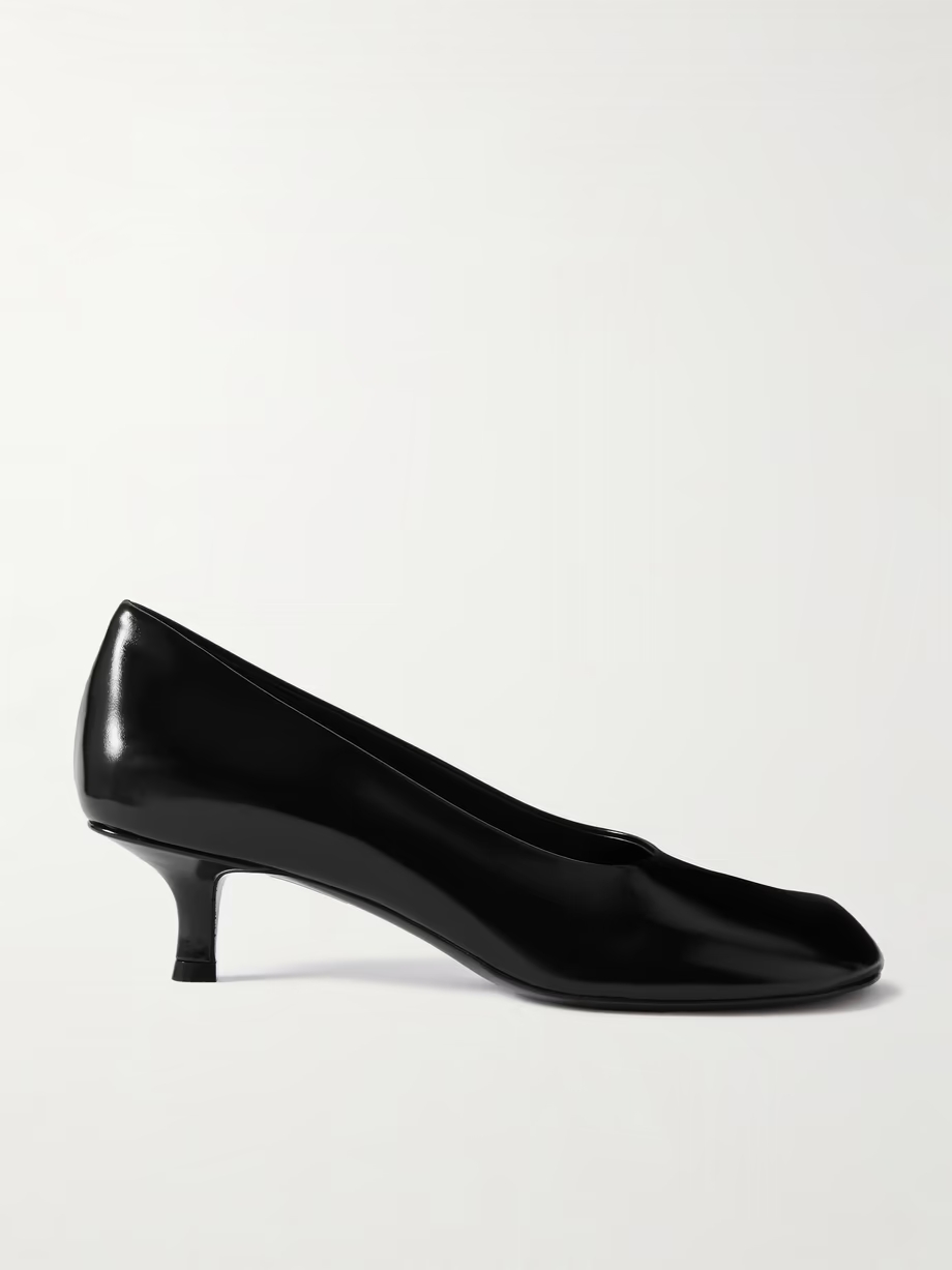 Patent-leather pumps