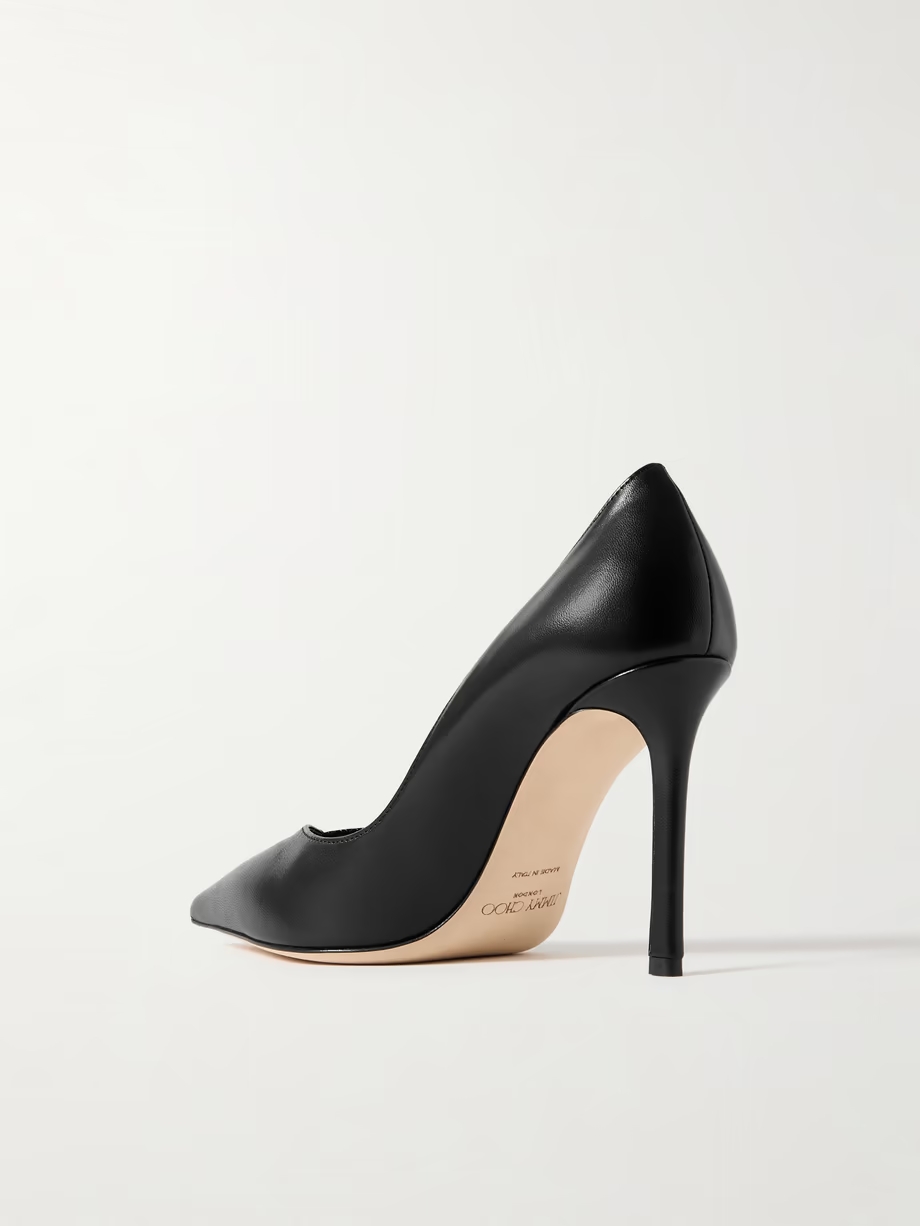 Cass 95 lizard-effect and smooth leather pumps