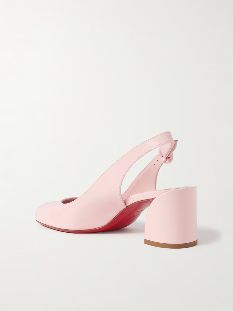 So Jane 55 patent-leather slingback pumps