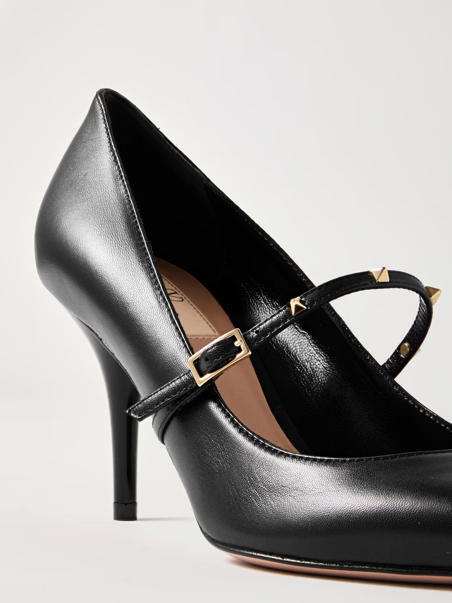 Rockstud Wispy 80 leather Mary Jane pumps