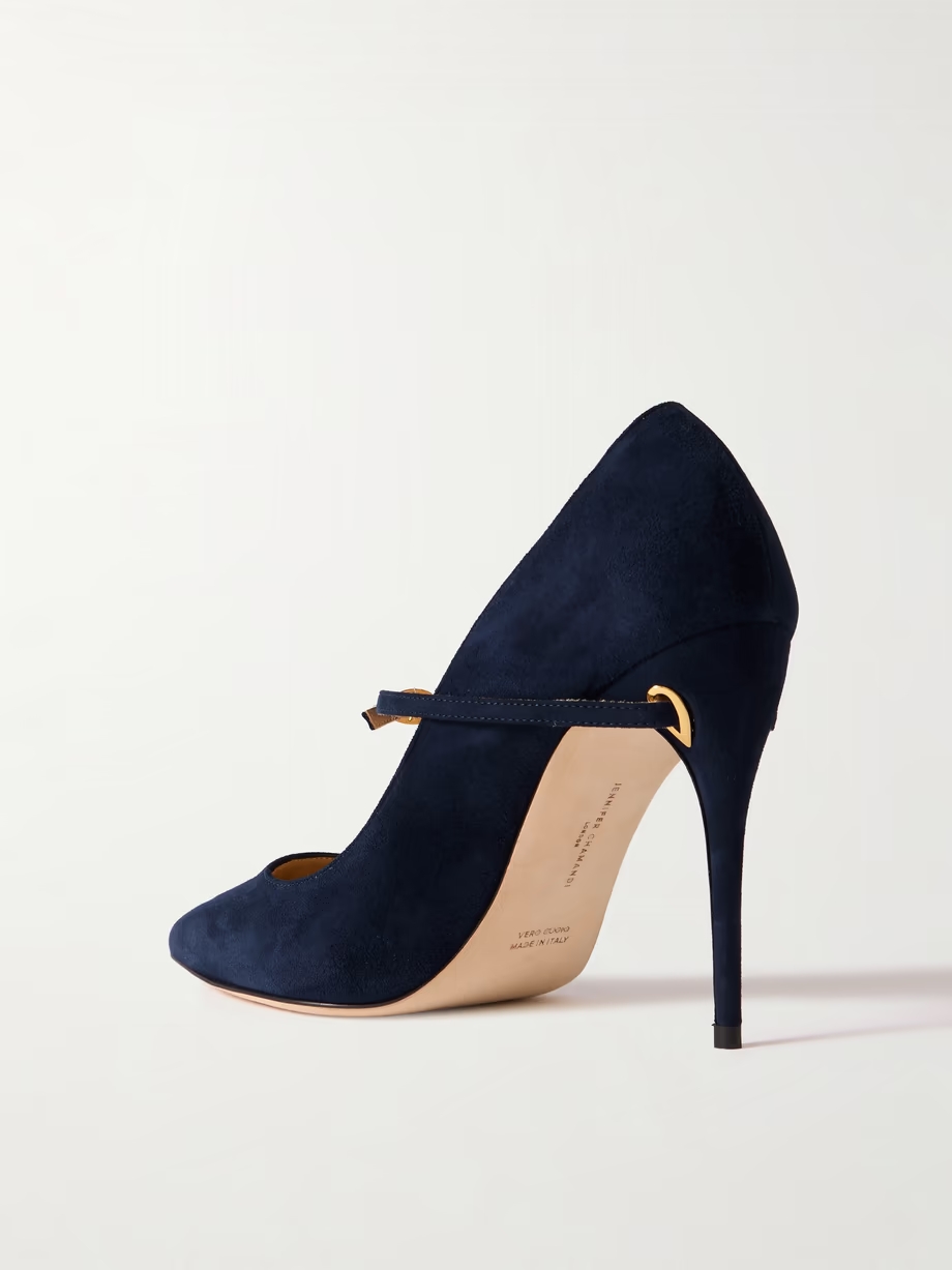 Lorenzo 105 suede pumps