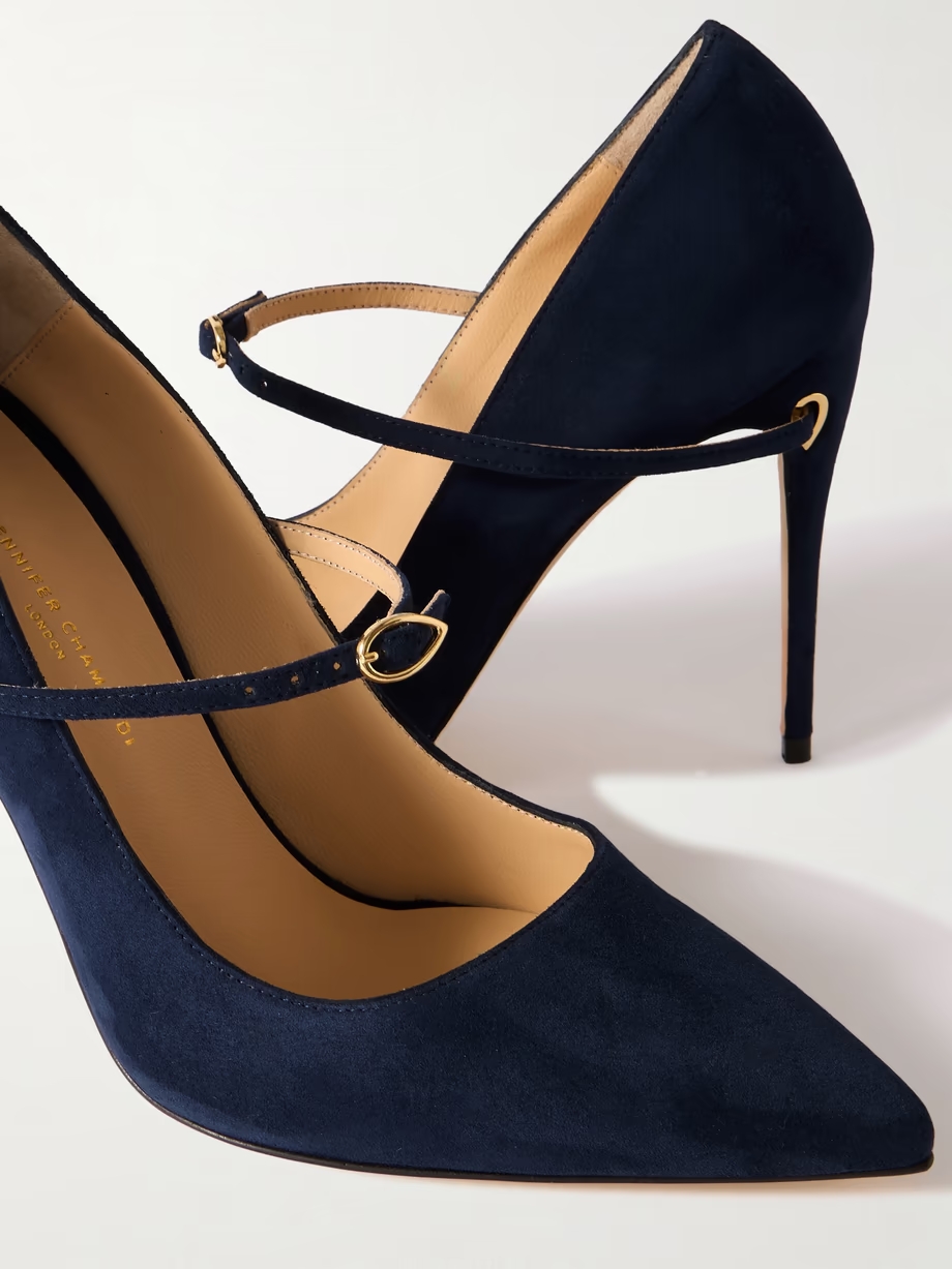 Lorenzo 105 suede pumps