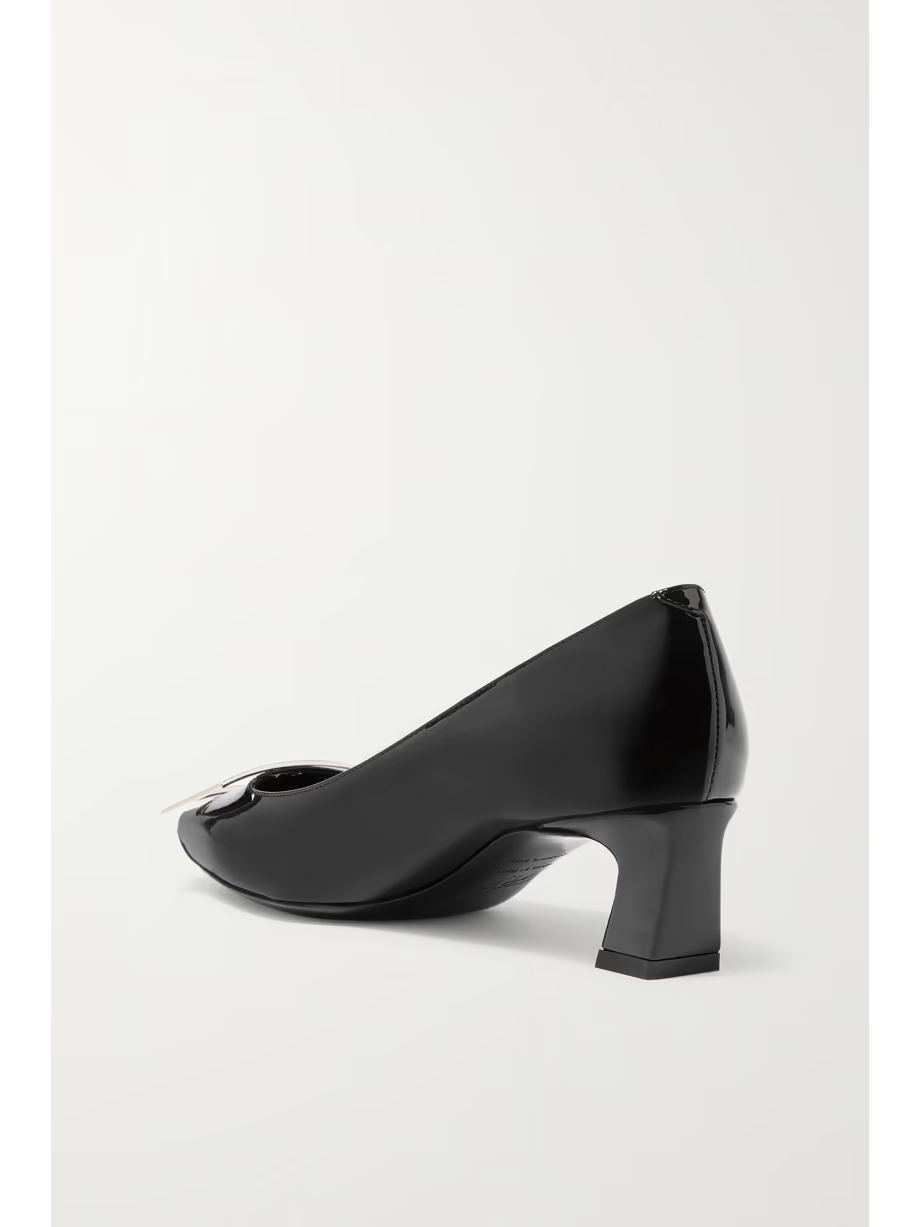 Decollete Trompette patent-leather pumps