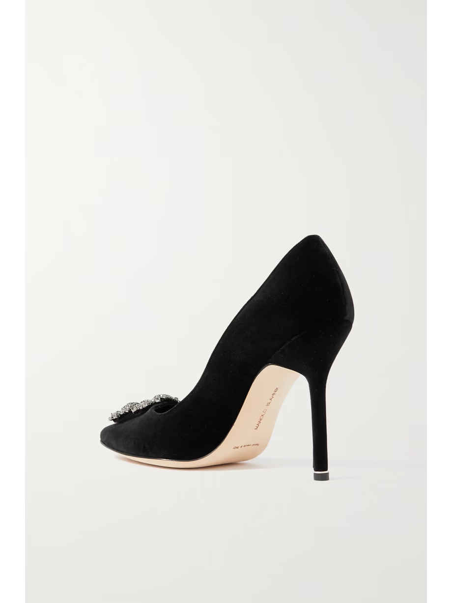 Hangisi 105 embellished velvet pumps