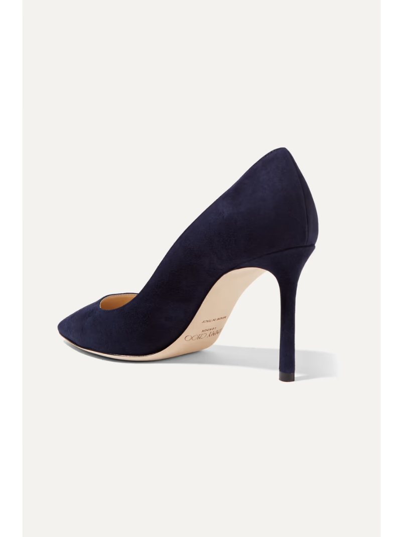 Romy 85 suede pumps