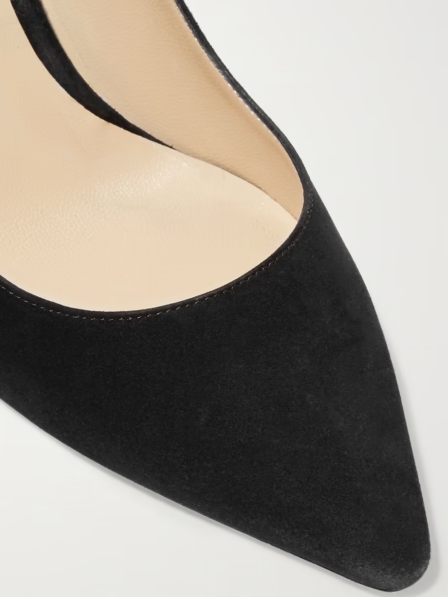 Romy 85 suede pumps