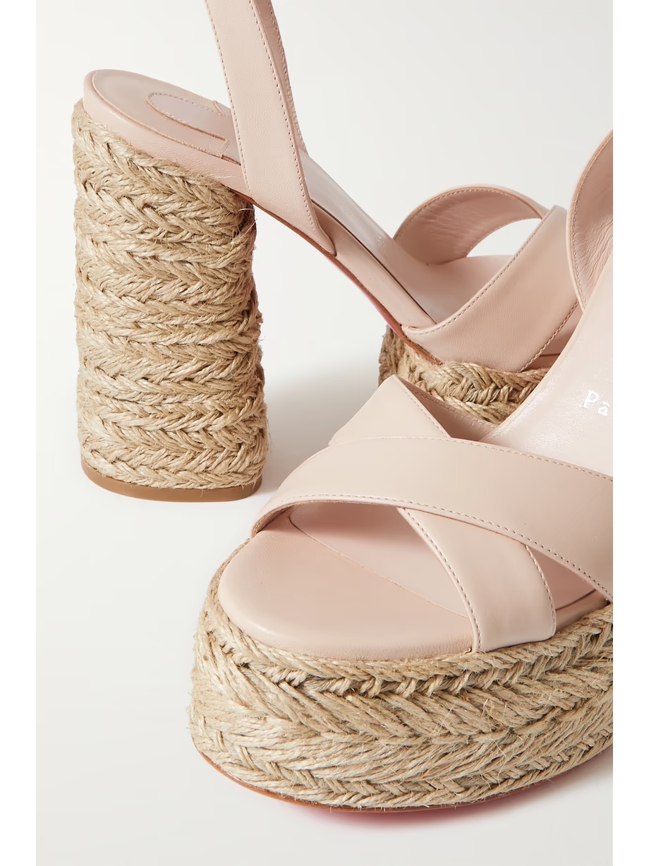 Super Mariza 130 leather espadrille platform sandals