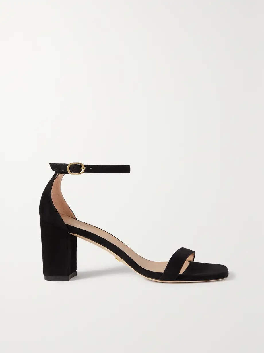 Nudistcurve suede sandals