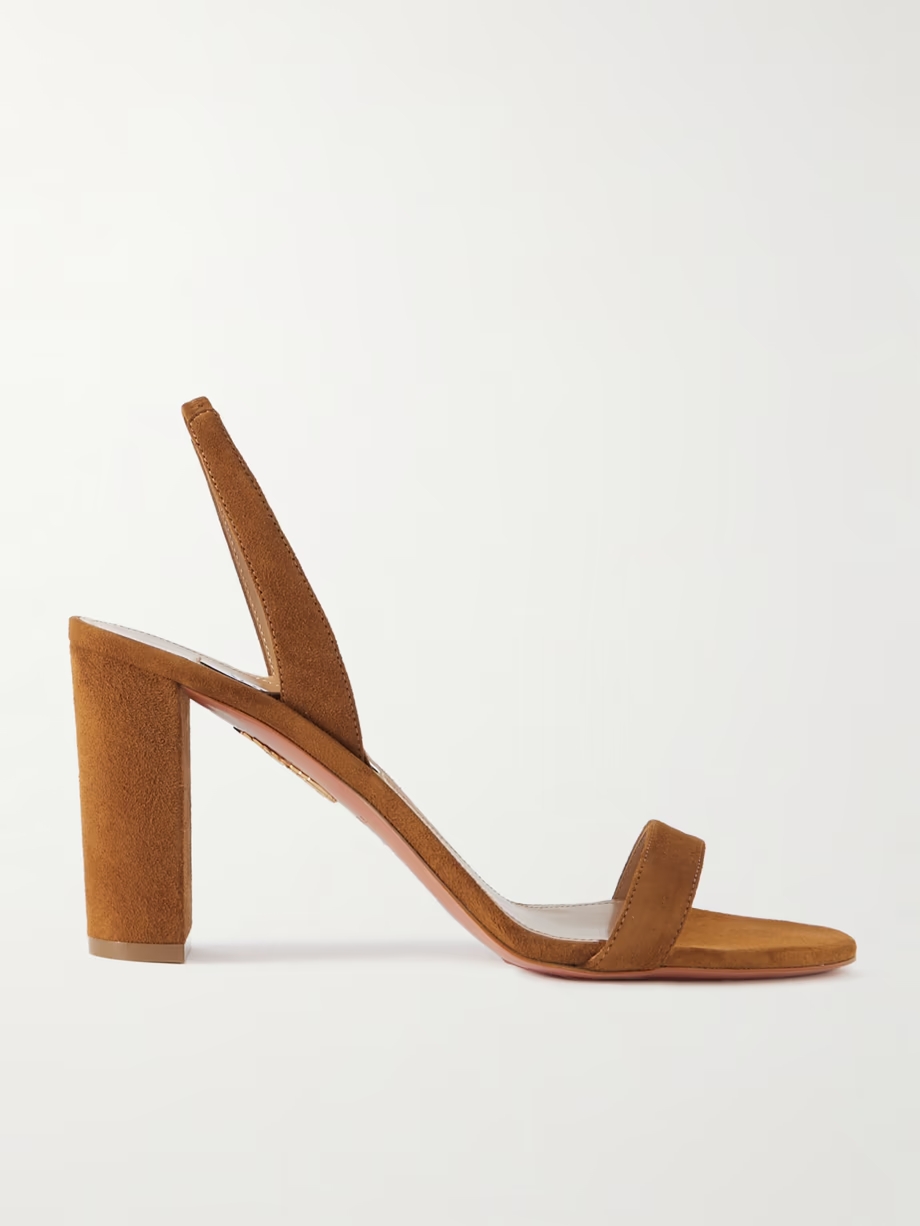 So Nude 85 suede slingback sandals