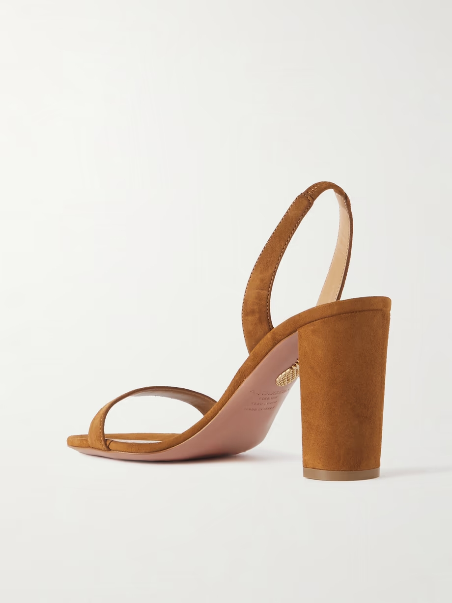 So Nude 85 suede slingback sandals