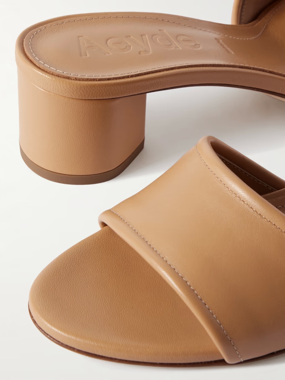 Jovia leather mules