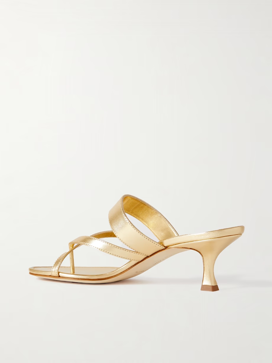 Susa 50 metallic leather sandals