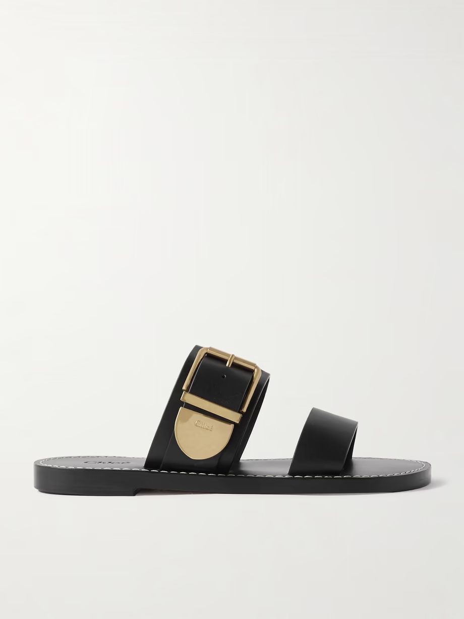 Rebecca leather slides