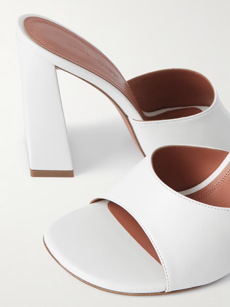 Brigitte leather mules