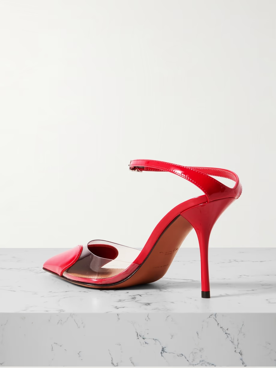 Cœur 90 PU and patent-leather pumps