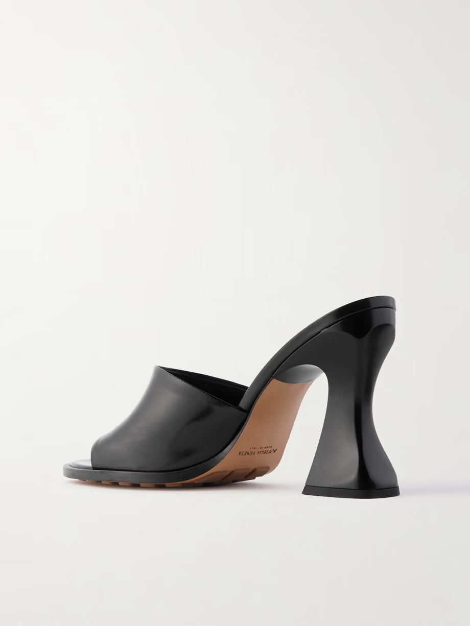 Cha-Cha patent-leather mules