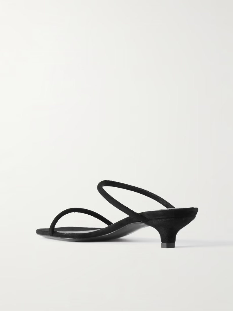 The Minimalist suede sandals