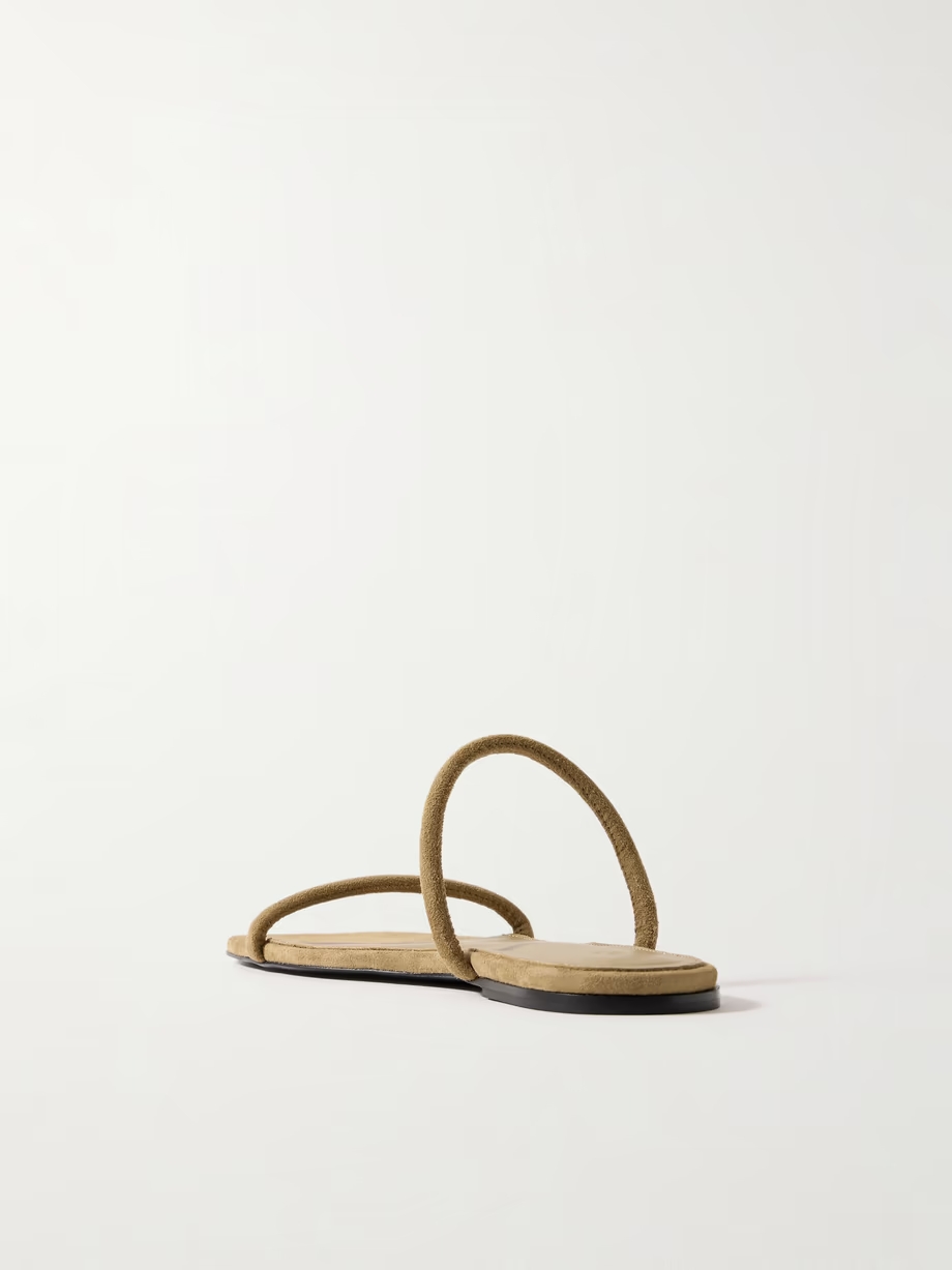 The Minimalist suede sandals