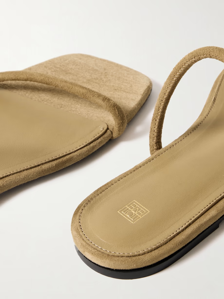 The Minimalist suede sandals