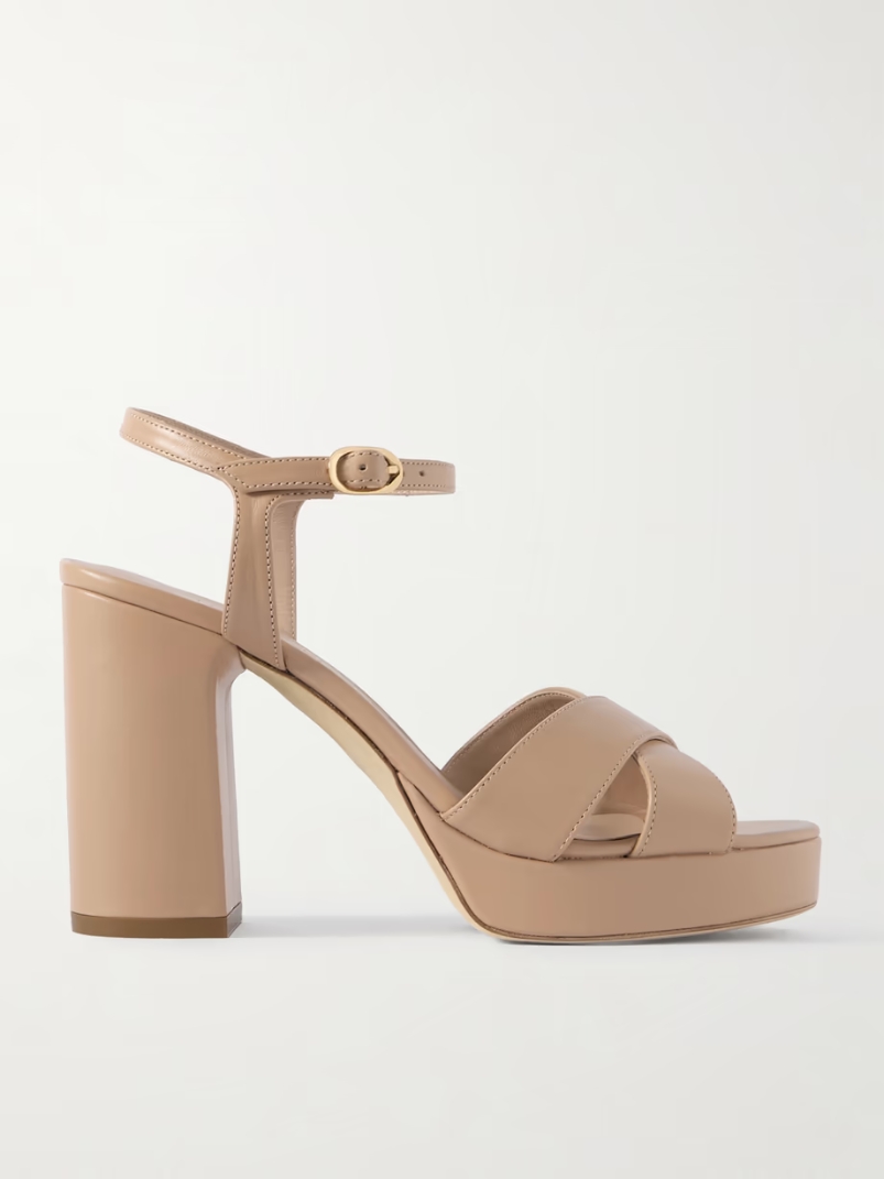 Dayna leather platform sandals