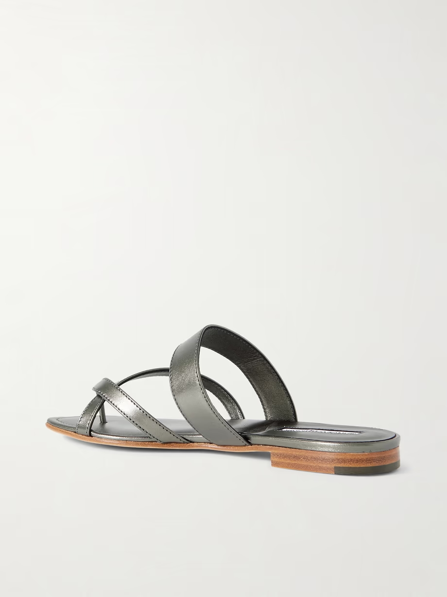 Susa metallic leather sandals