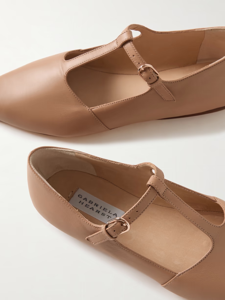 Lola Ballerina leather Mary Jane point-toe flats