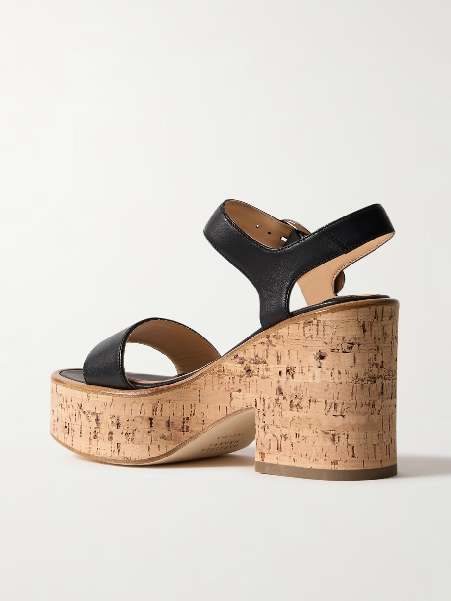 Sardis leather platform sandals