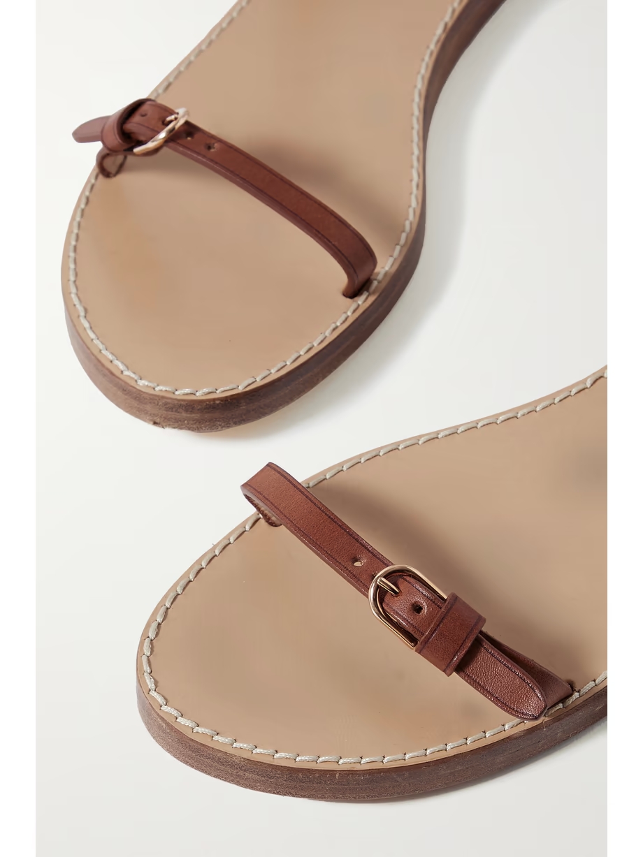 Steward leather slingback sandals