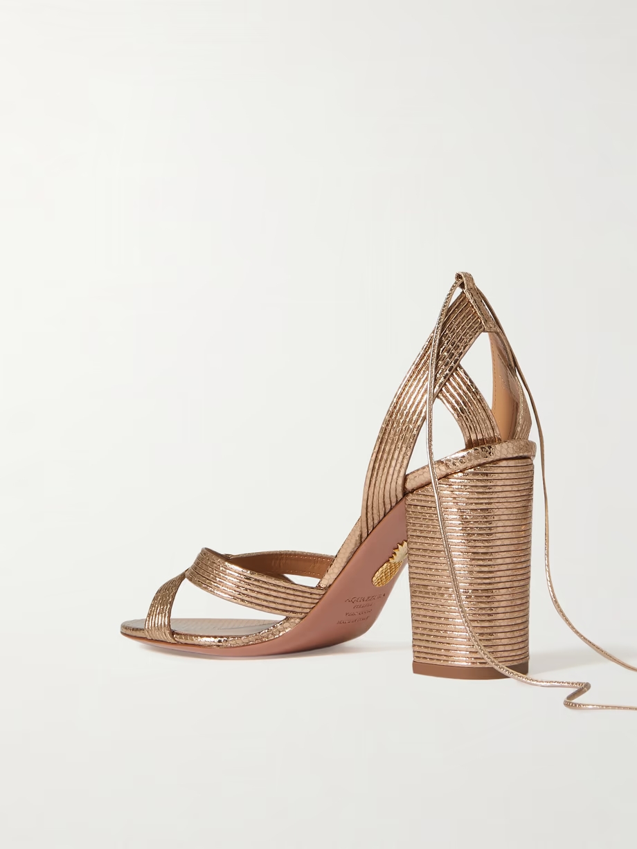 Ari 85 metallic leather sandals