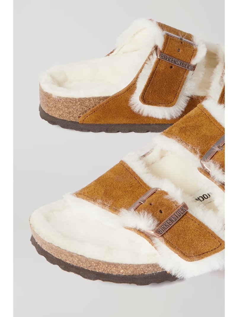 Arizona shearling-lined suede sandals