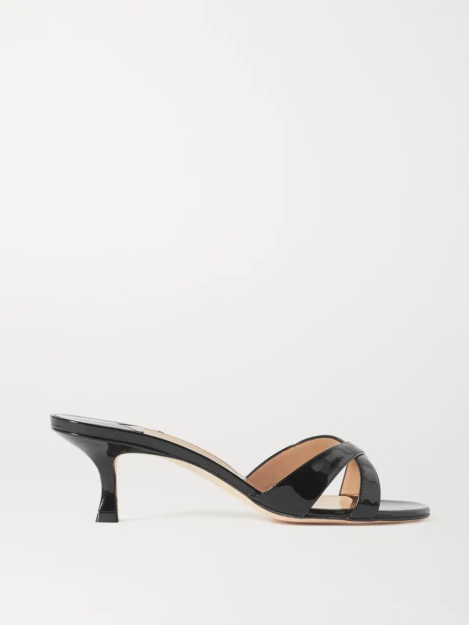 Callamu 50 patent-leather mules