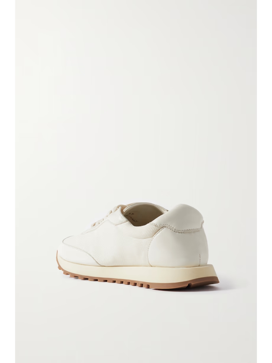 Owen Runner leather and mesh sneakers