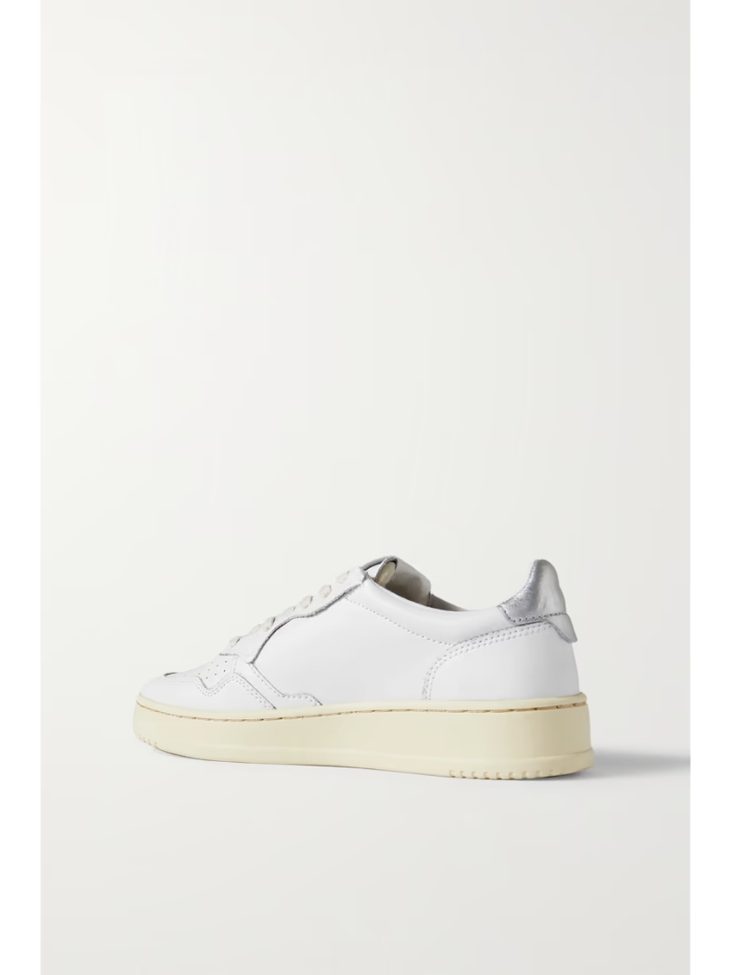 Medalist Low metallic leather sneakers