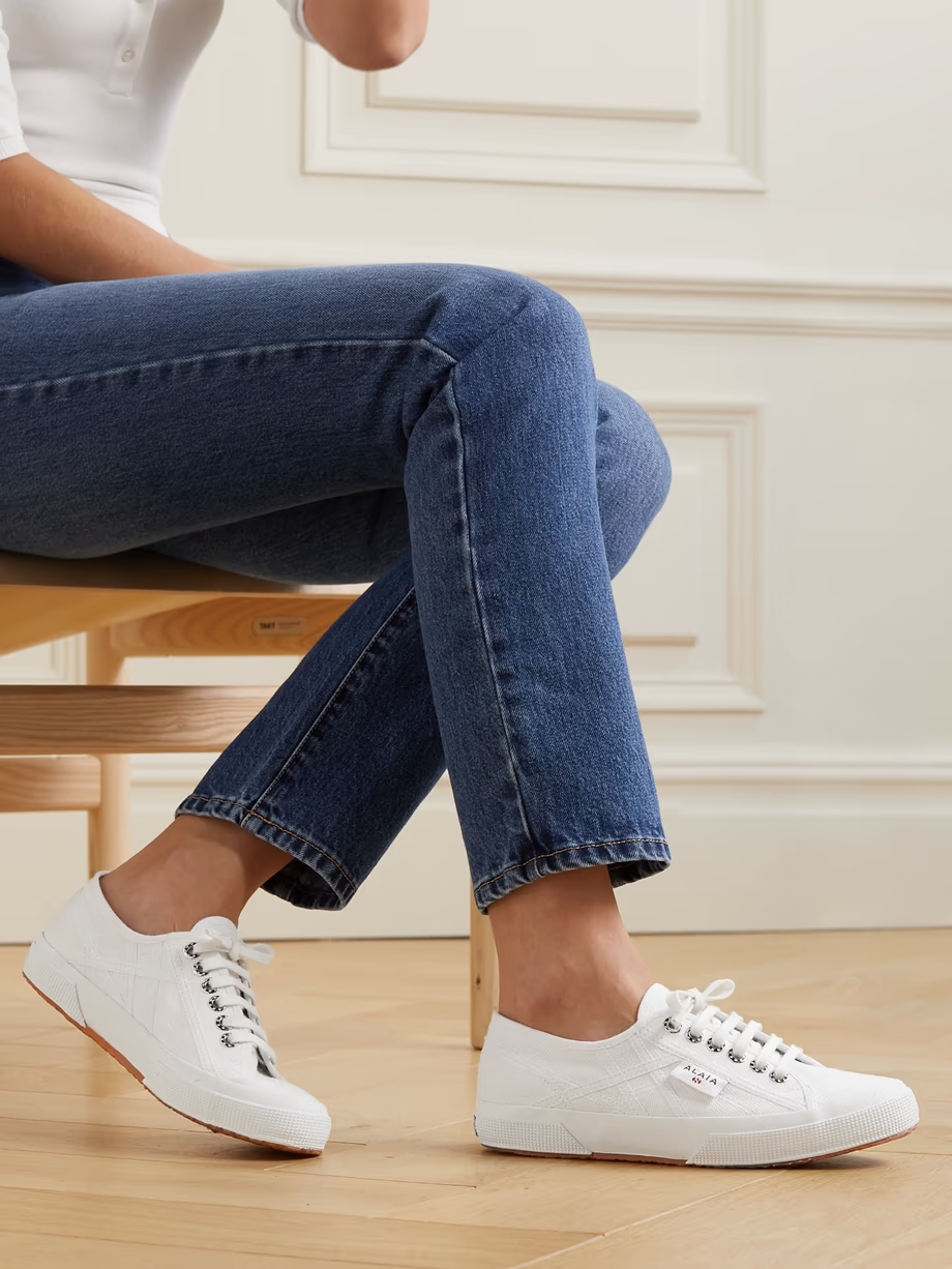 + Superga cotton-canvas sneakers