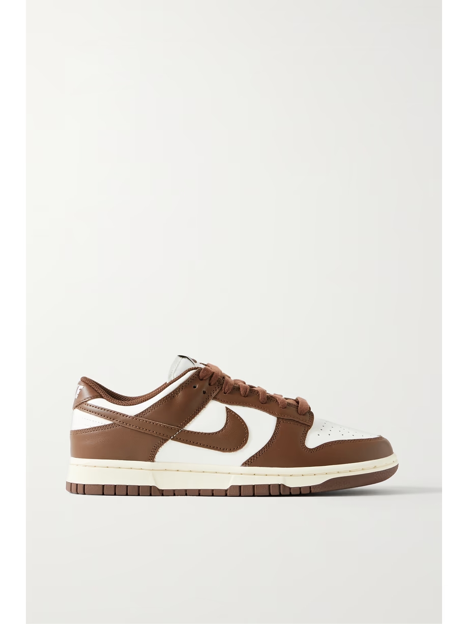 Dunk Low leather sneakers