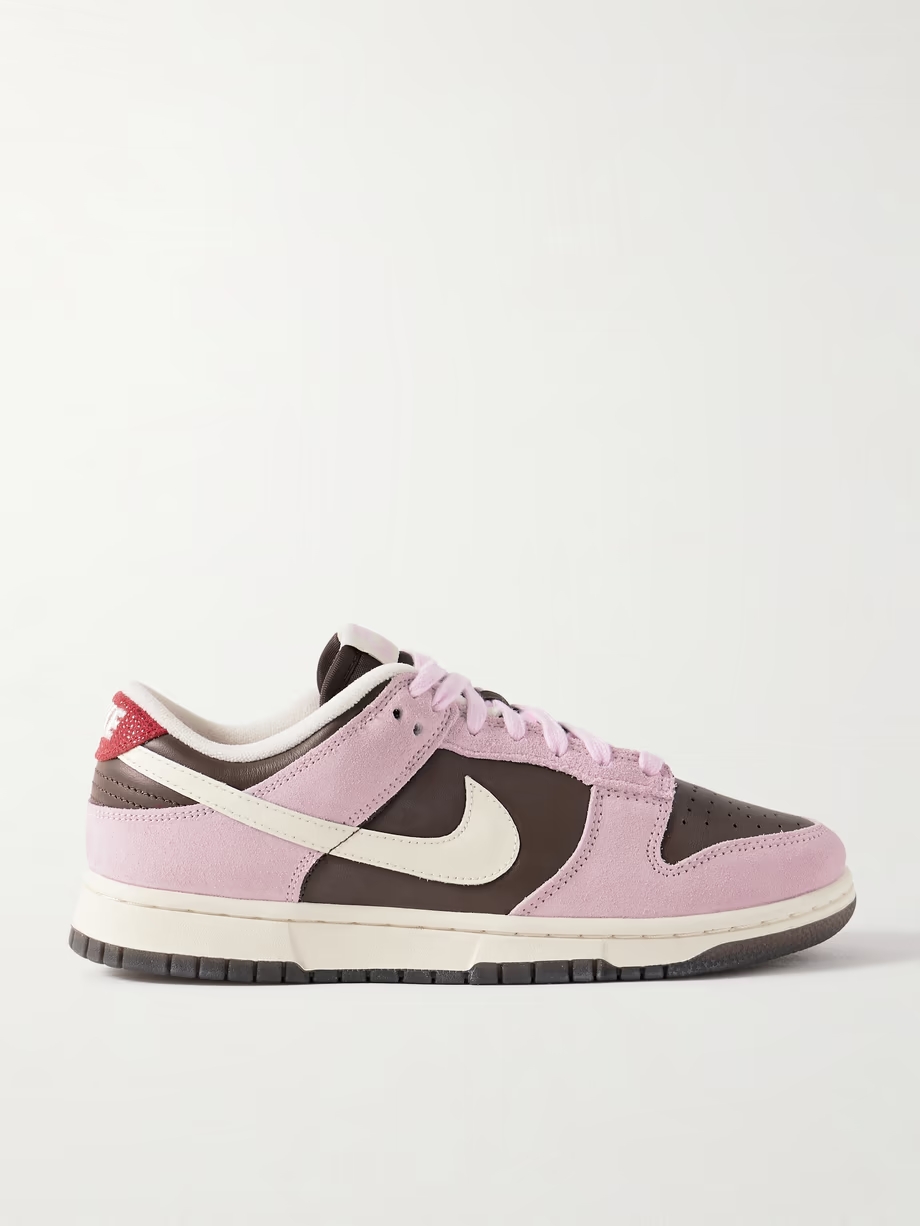 Dunk Low leather and suede sneakers