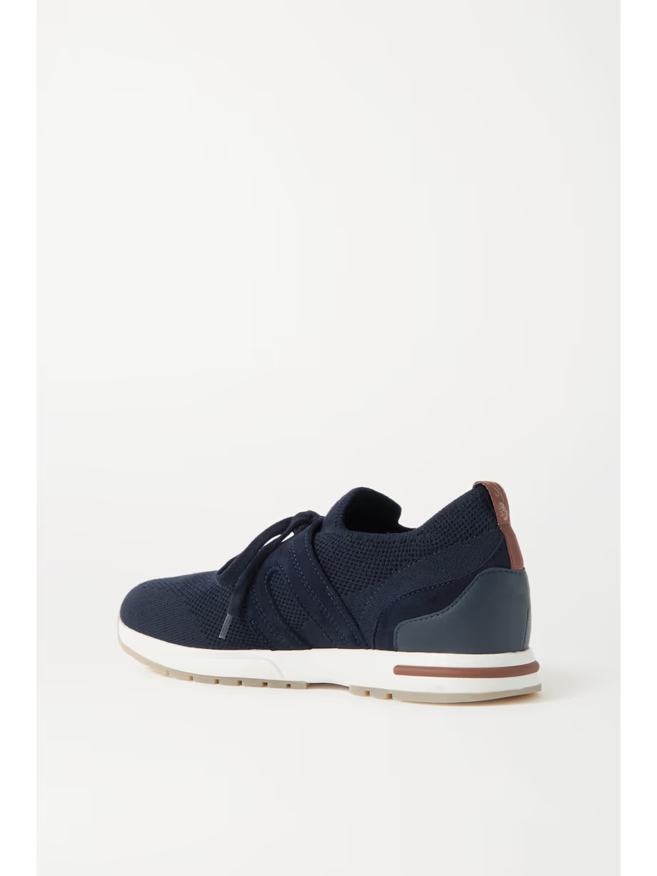 Flexy Lady wool, leather and suede sneakers