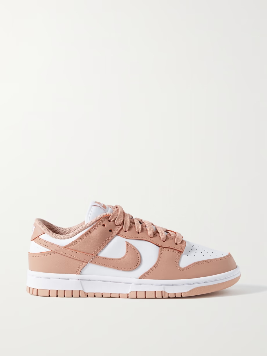 Dunk Low leather sneakers