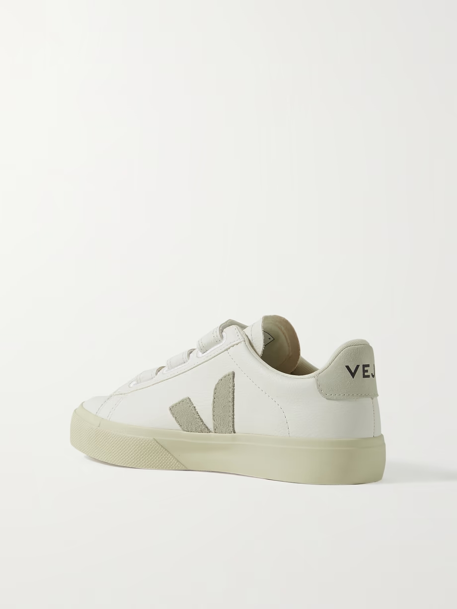 Recife suede-trimmed leather sneakers