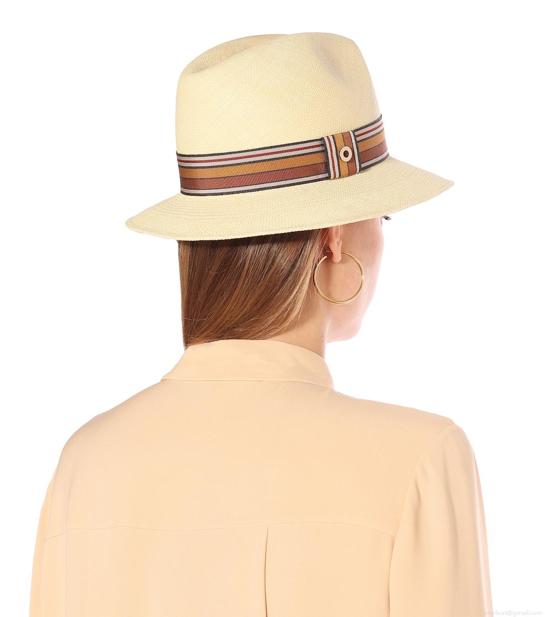 Loro PianaThe Suitcase Stripe straw fedora