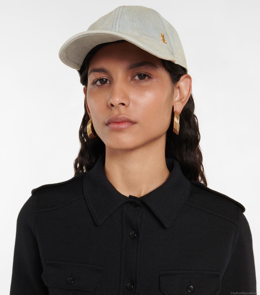 Saint LaurentDenim baseball cap