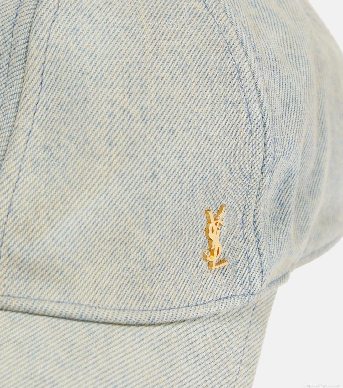 Saint LaurentDenim baseball cap