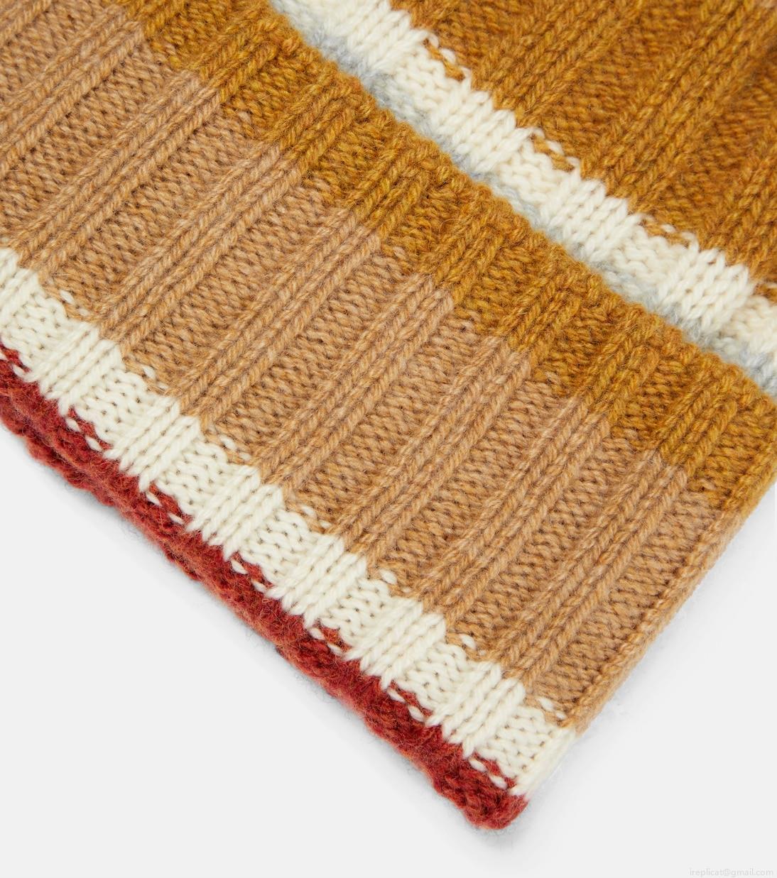 Loro PianaStriped cashmere beanie