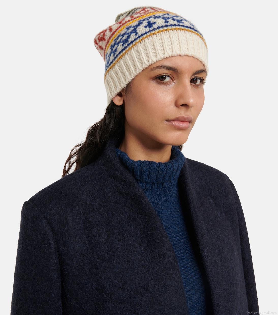 Loro PianaBernina jacquard cashmere beanie