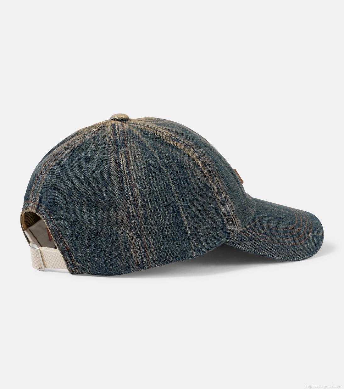 Acne StudiosLogo denim baseball cap