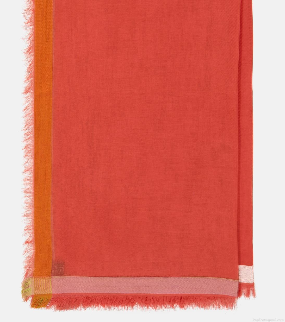 Loro PianaQuadrata silk-trimmed cotton scarf