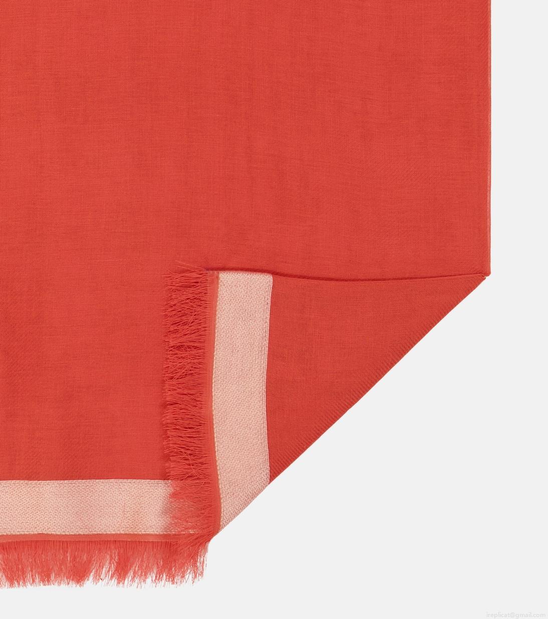 Loro PianaQuadrata silk-trimmed cotton scarf