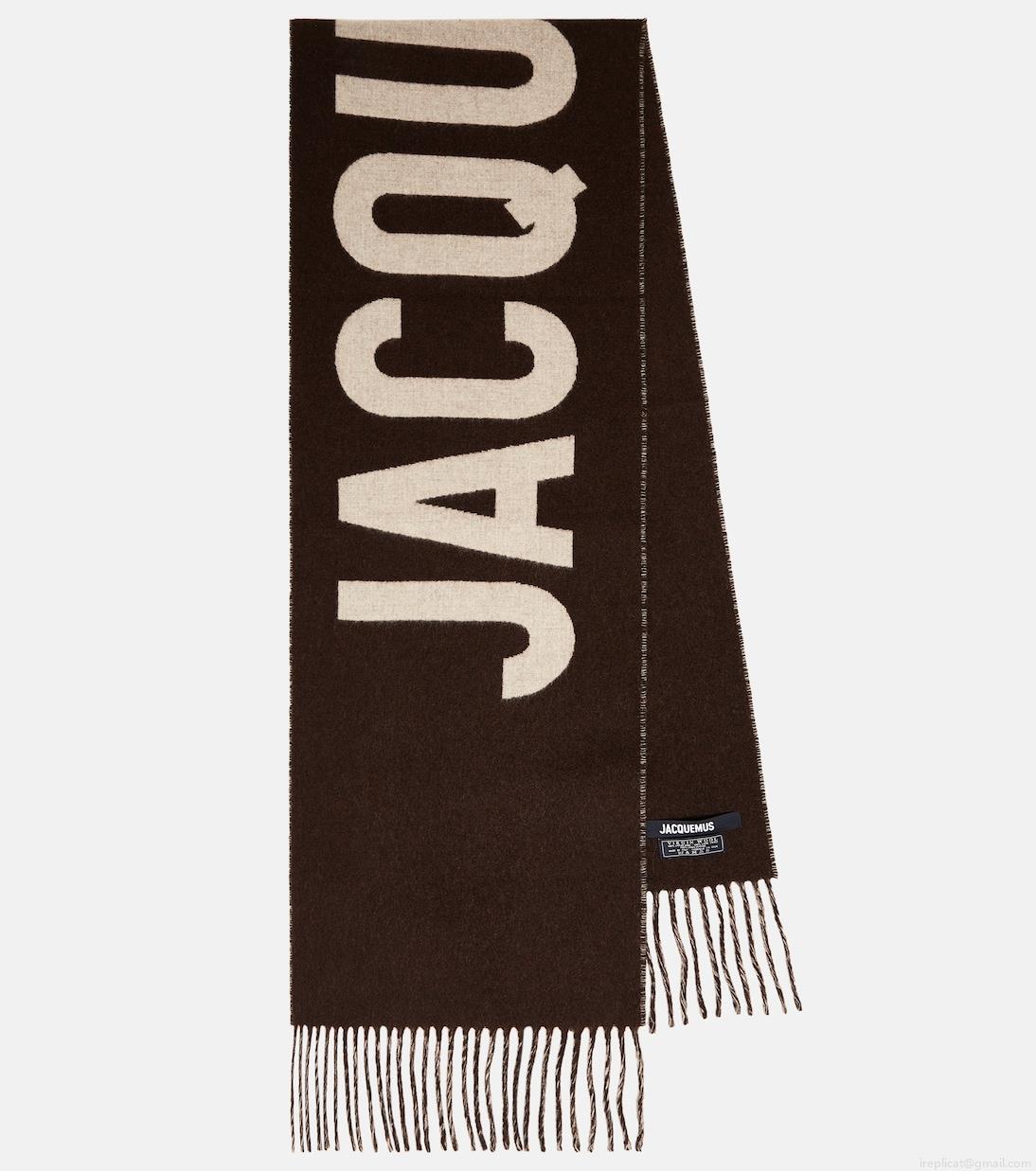 JacquemusÉcharpe logo virgin wool scarf