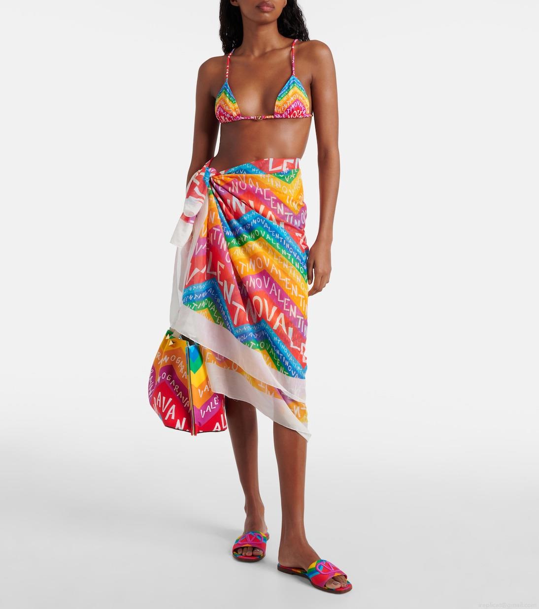 ValentinoValentino Chevron 24 beach cover-up